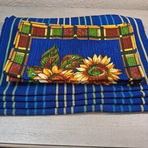 Sunflower Table Napkins with Matching Placemats Set